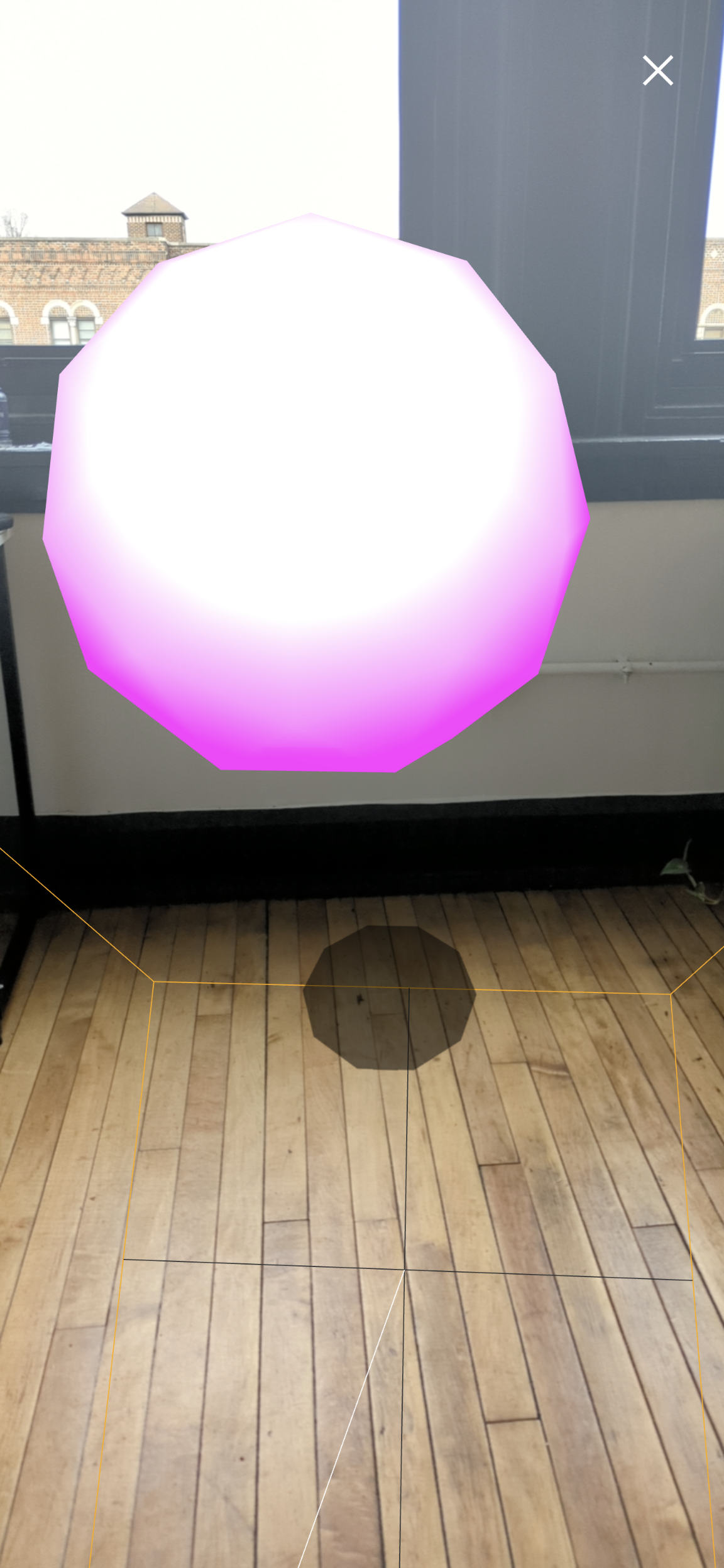 showing a shadow of a virtual object